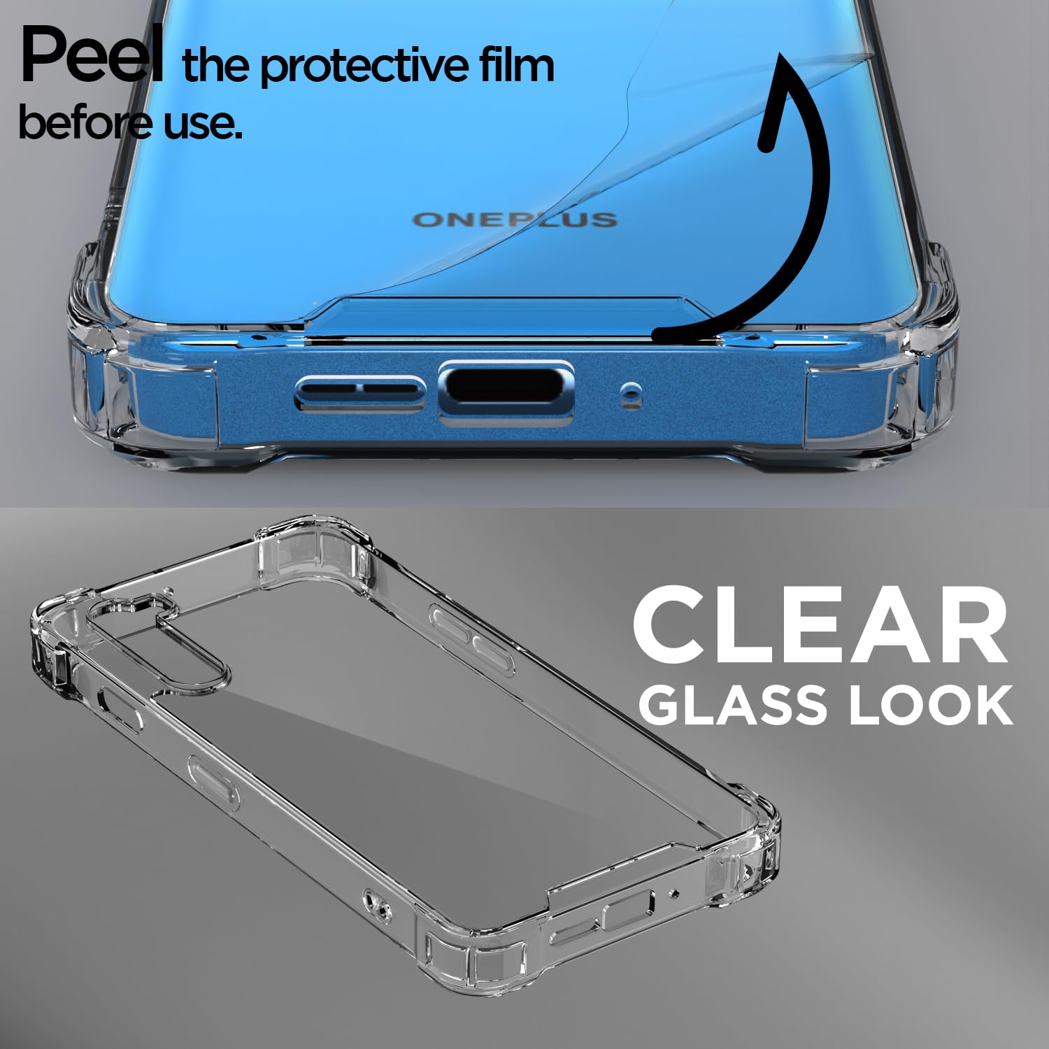 Pikkme transparent PC-TPU phone cover for OnePlus Nord (2020) – photo 3