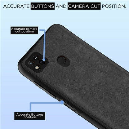Pikkme Redmi 10A/9/9C Leather grey mobile back cover – photo 6