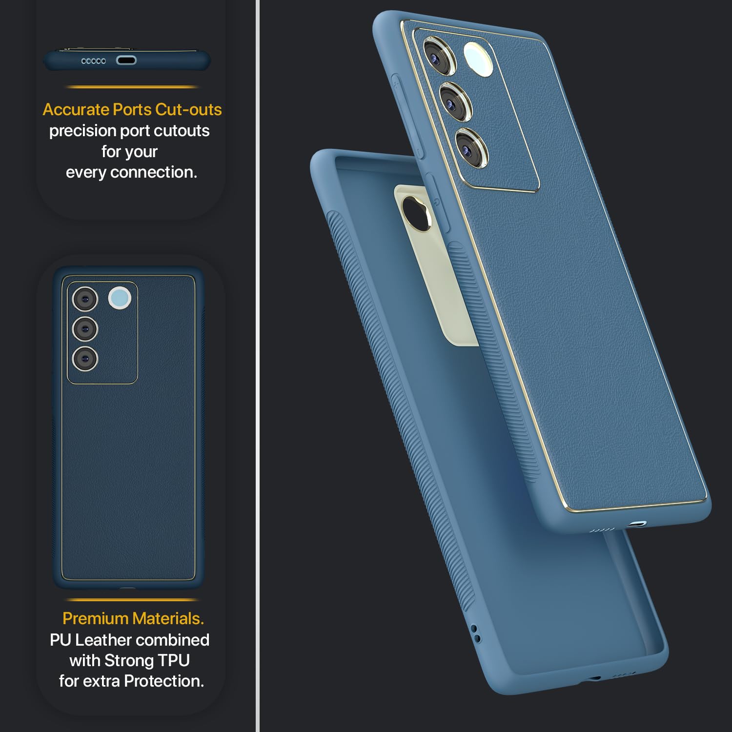 Vivo V27/V27 Pro 5G phone cover in blue by Pikkme – photo 2