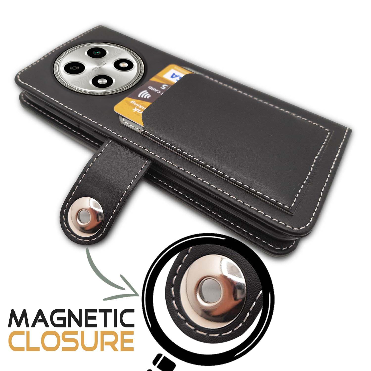 Pikkme grey wallet flip cover for Oppo A2 Pro 5G – photo 3