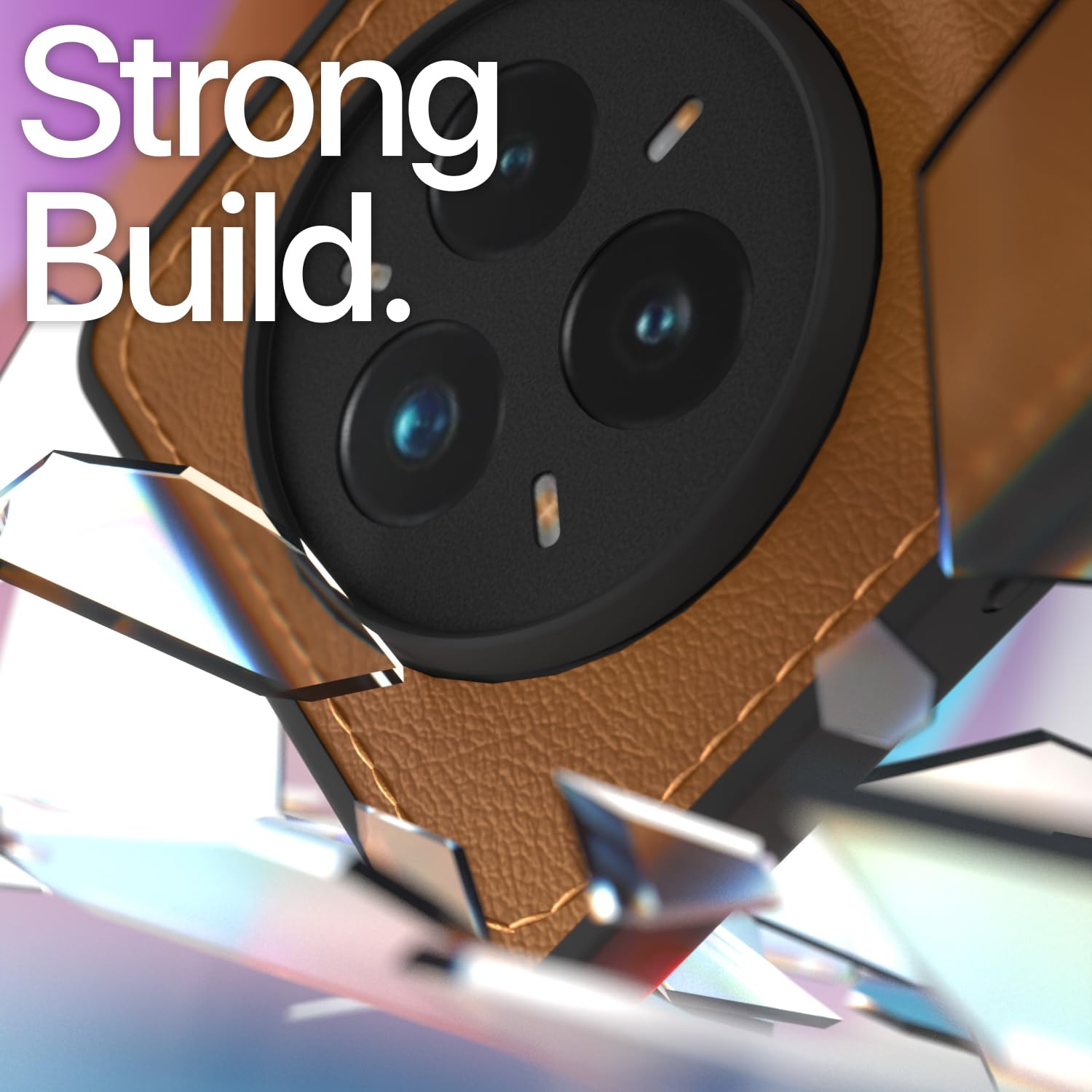 Realme 14 Pro Plus 5G Leather back cover in brown by Pikkme – photo 6