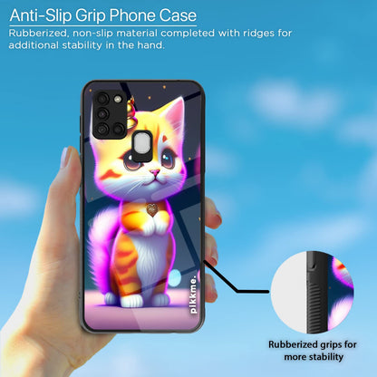 Samsung A21s Cat mobile back cover by Pikkme – photo 5