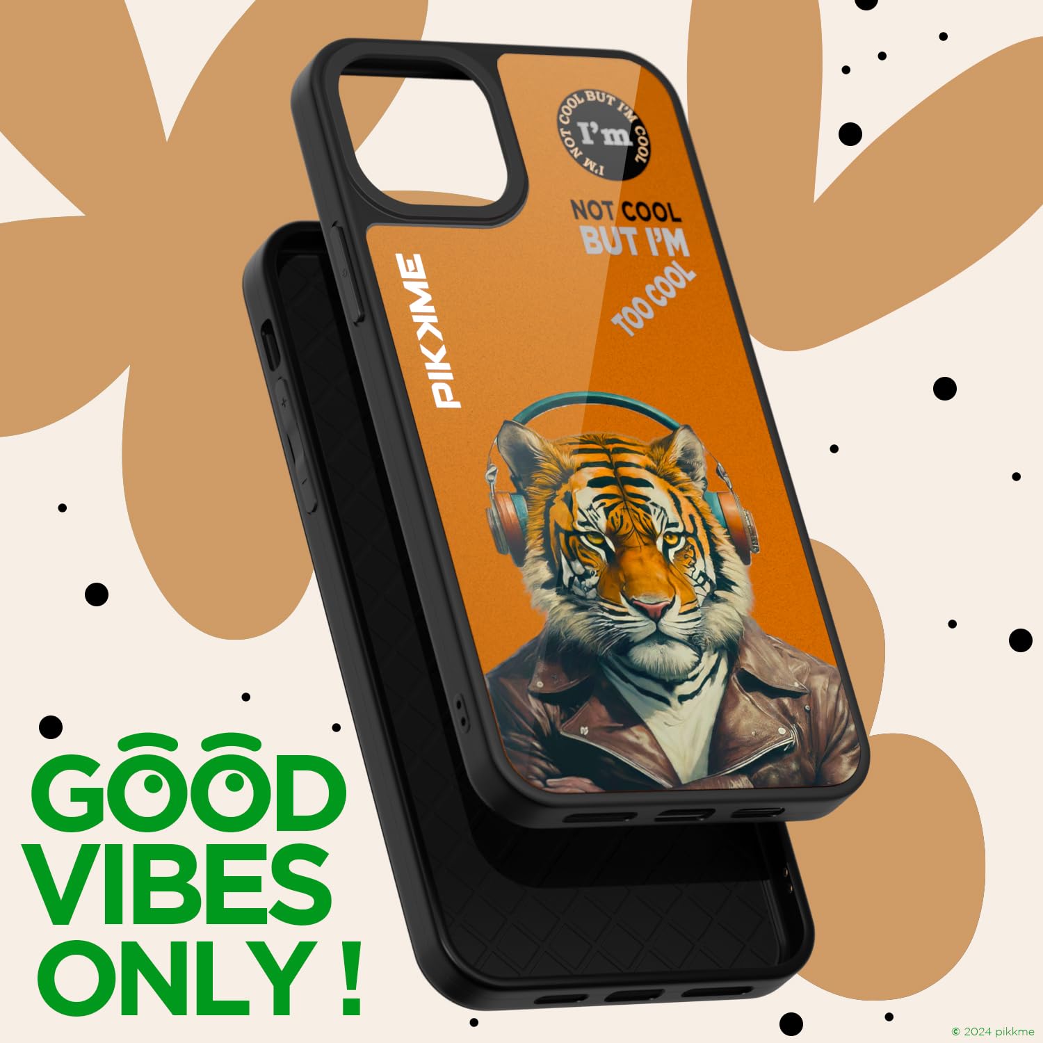 iPhone 15 Plus Tiger Swag mobile back cover by Pikkme – photo 3