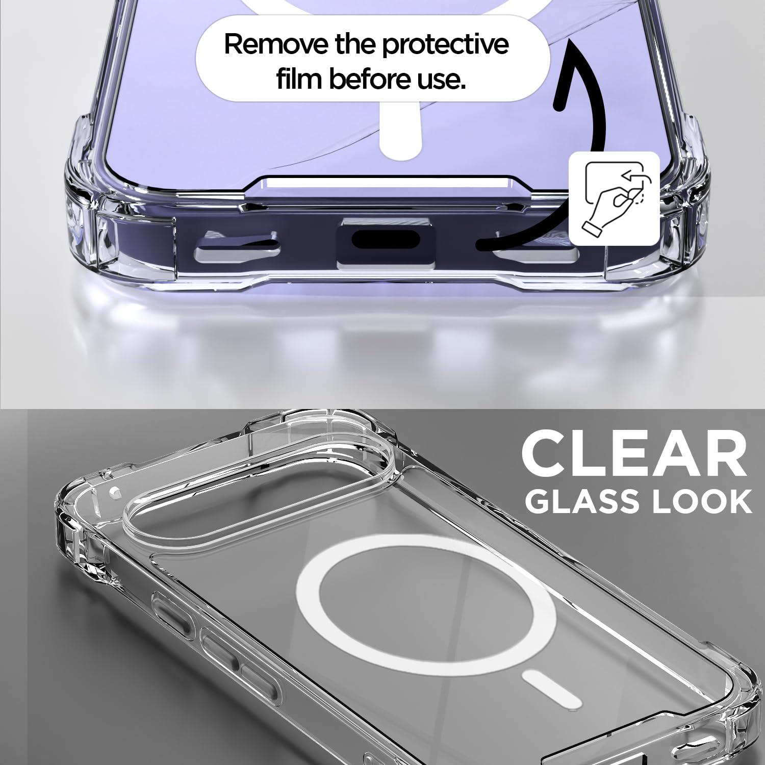 Google Pixel 11 MagSafe back cover in transparent mag-safe by Pikkme – photo 3