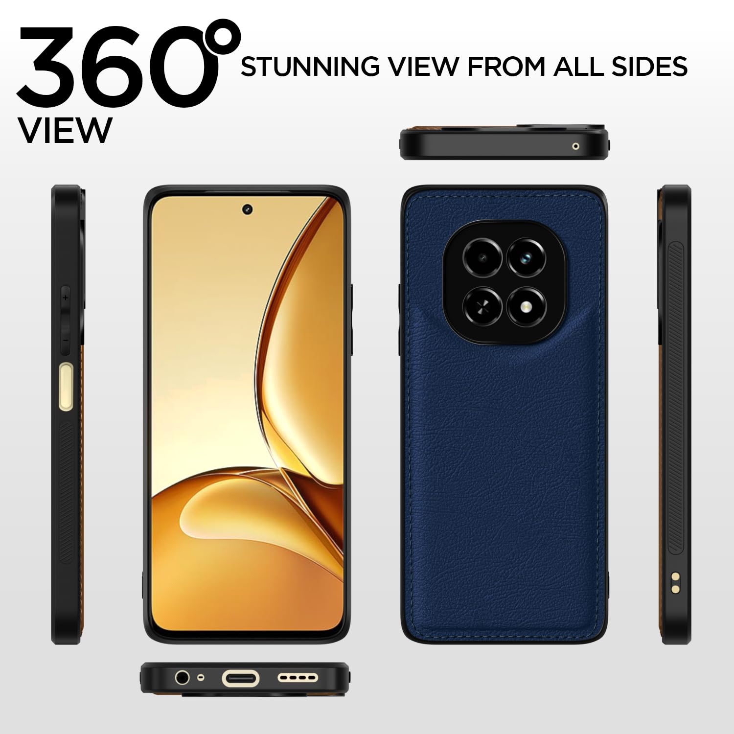 Realme C63 5G back cover in blue by Pikkme – photo 2