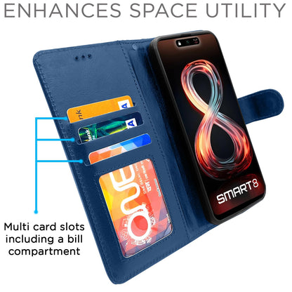 Blue flip case for Infinix Smart 8 – Pikkme – photo 5