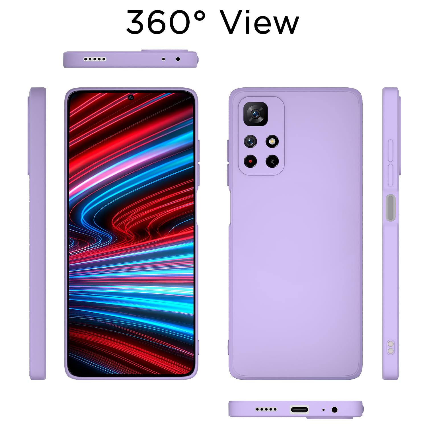 Redmi Note 11T/Poco M4 Pro 5G back cover in purple by Pikkme – photo 4