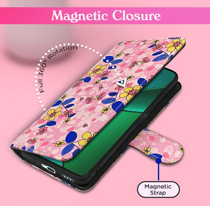 Pikkme Realme 12 Plus/P1/Narzo 70/70 Pro 5G pink flower mobile flip cover – photo 6