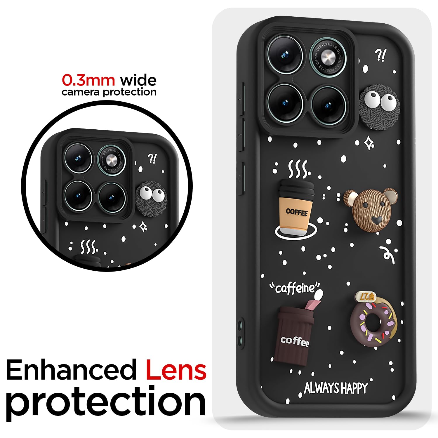 Pikkme black Silicone mobile back cover for Moto Edge 70 Fusion 5G/3D – photo 5