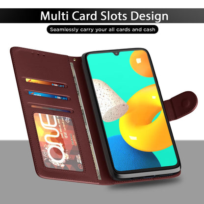 Samsung M14 5G flip cover in brown by Pikkme – photo 5