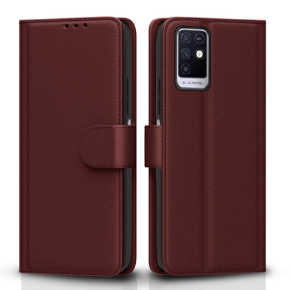 Pikkme Infinix Note 10 brown mobile flip cover