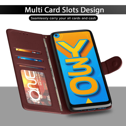 Brown Wallet flip cover for Vivo Y30/Y50 – Pikkme – photo 5