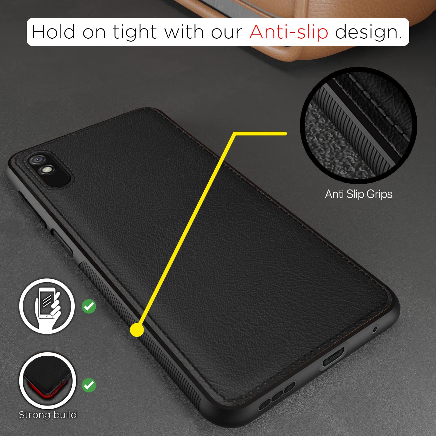 Pikkme black mobile cover for Redmi 9A/9i/9A Sport – photo 2
