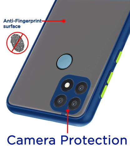 Realme Narzo 30A/20/C25s/C25/C12 mobile back cover in blue by Pikkme – photo 2