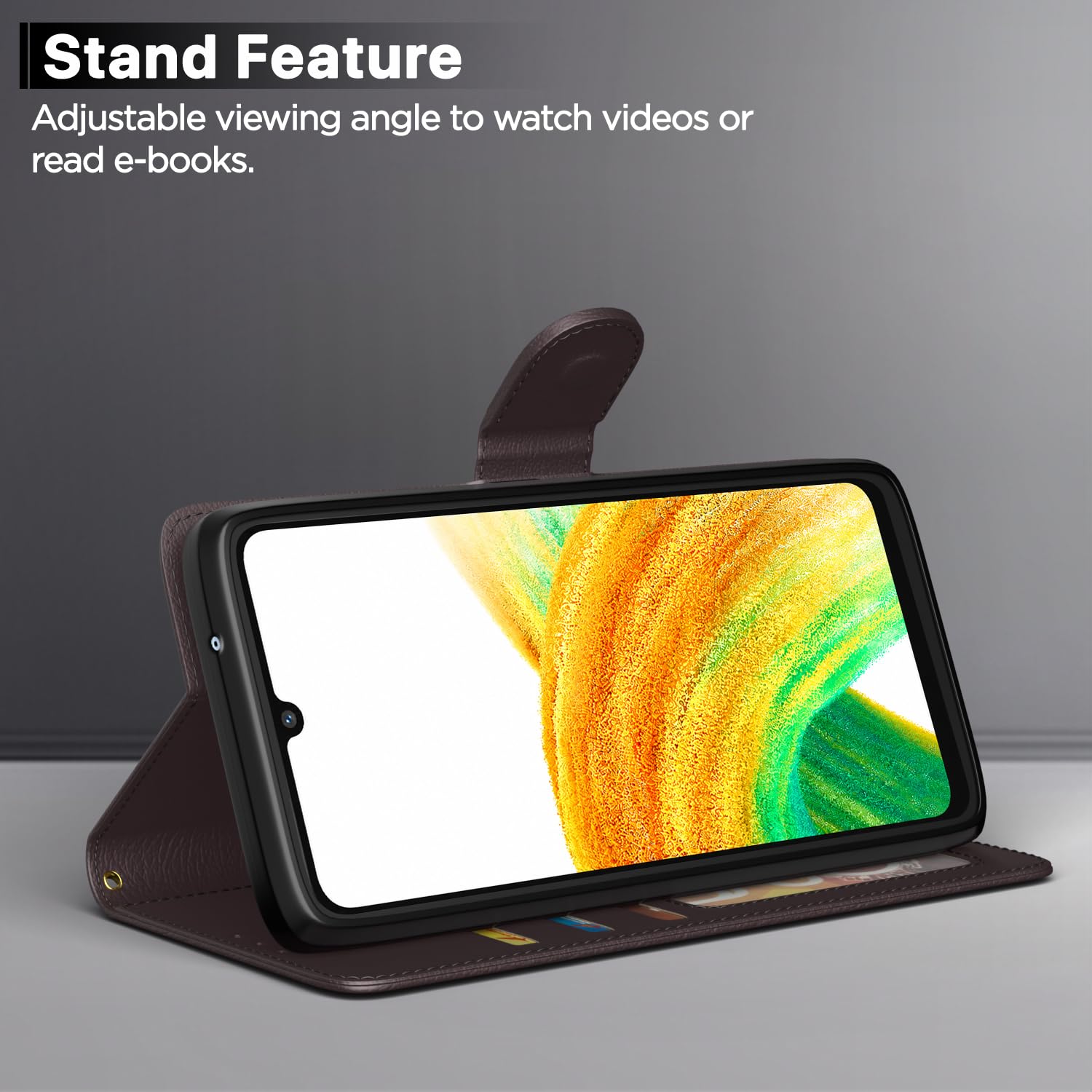 Coffee wallet flip cover for Samsung A33 5G – Pikkme – photo 3