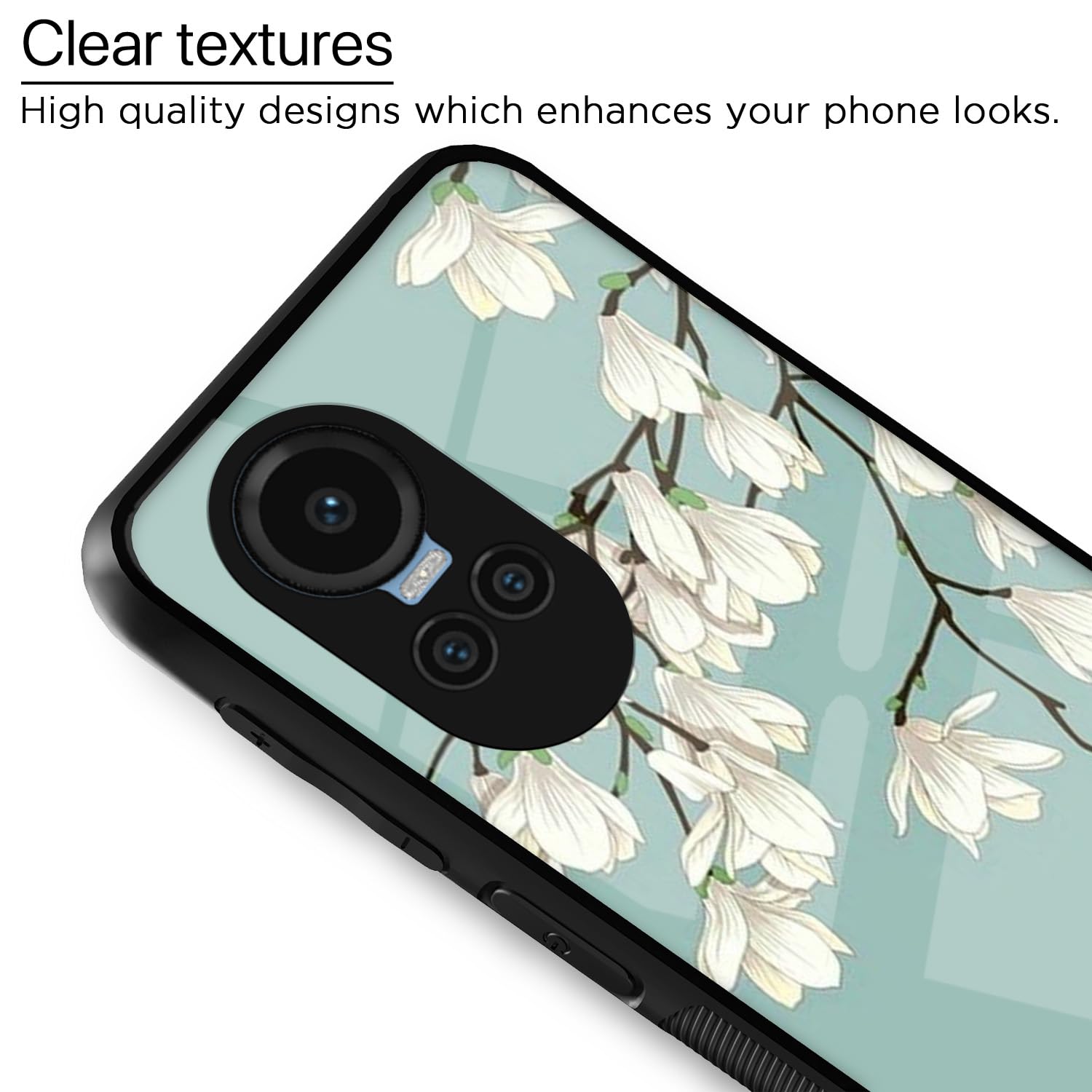 Oppo Reno 10 5G Flower mobile back cover by Pikkme – photo 4