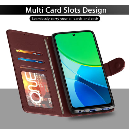Brown Wallet wallet flip cover for Vivo Y19s – Pikkme – photo 5