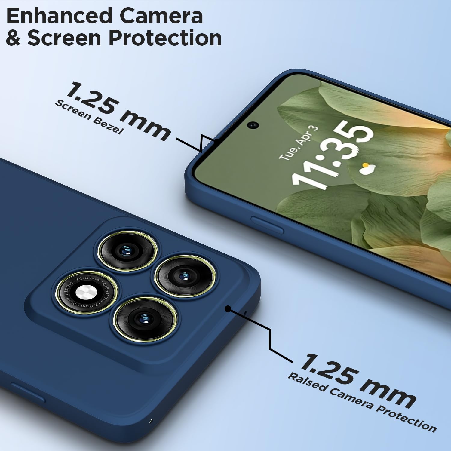 Moto Edge 70 Pro 5G Matte mobile back cover in blue by Pikkme – photo 2