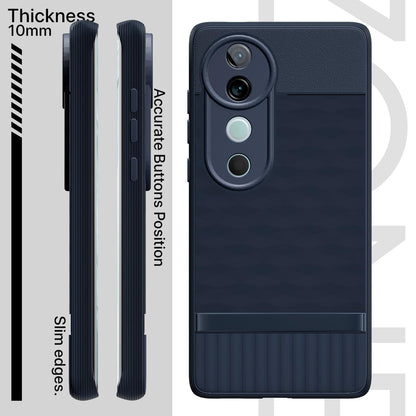 Pikkme Vivo V40 5G / V40 Pro 5G / T3 Ultra 5G Gencase Back Cover (Blue)