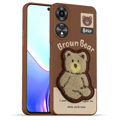Brown back cover for Oppo A78 5G – Pikkme