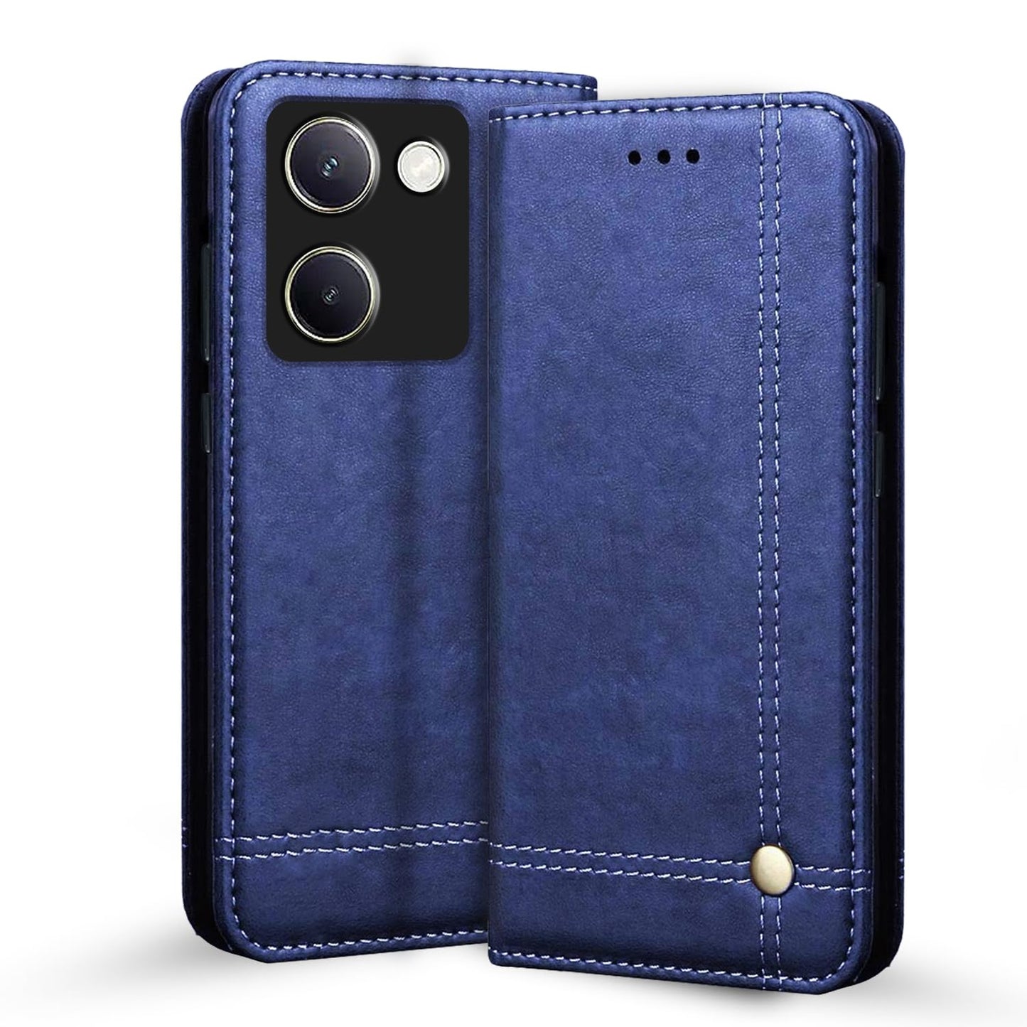 Pikkme Vivo Y200 Pro 5G Magnet Flip Cover (Blue)