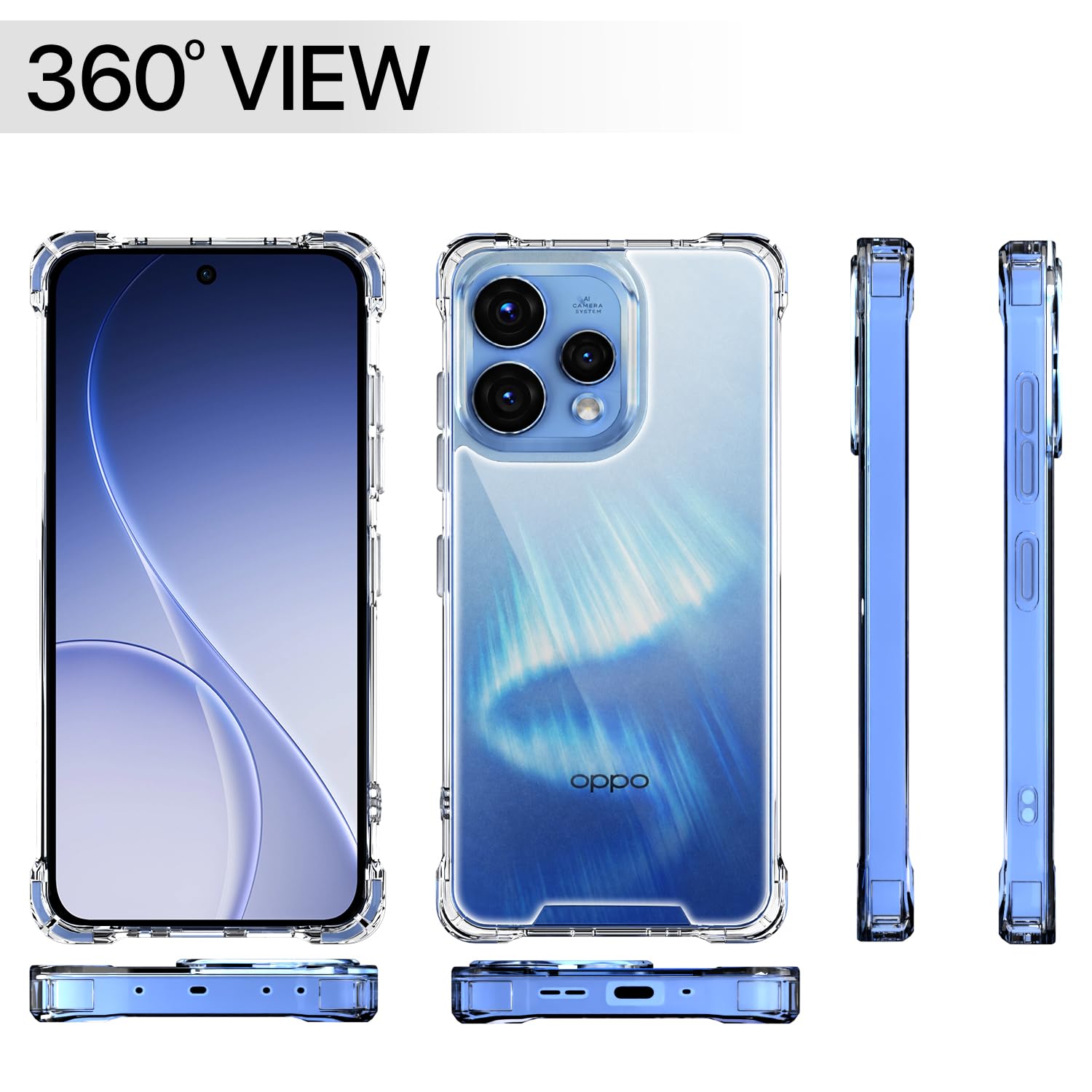 Pikkme Oppo Reno 15/Reno 15C 5G PC-TPU transparent mobile cover – photo 7