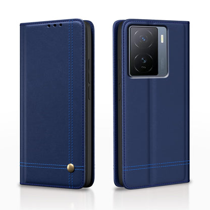 Pikkme iQOO Z7/Z7s 5G Magnetic blue mobile flip cover