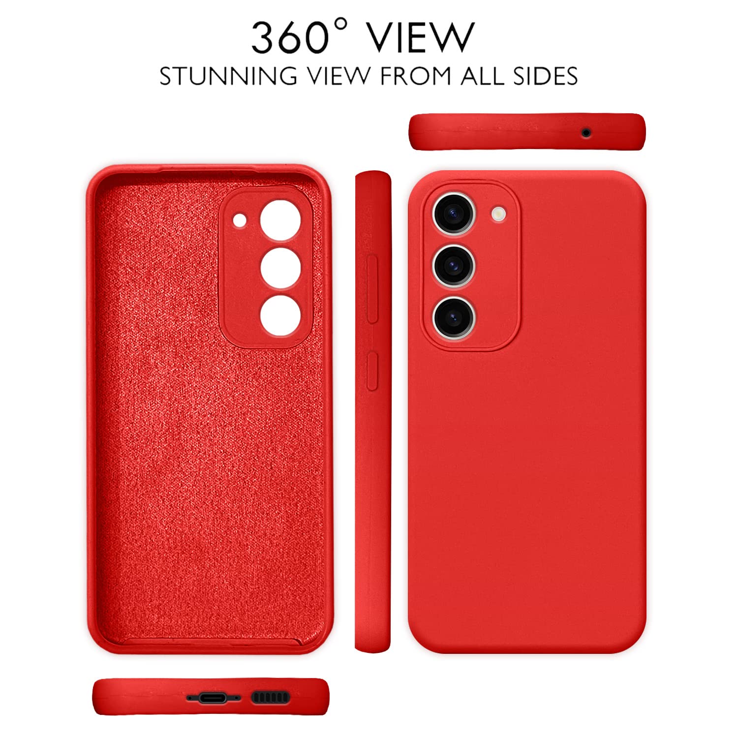 Samsung S23 Plus 5G Soft Silicone mobile cover in red by Pikkme – photo 2