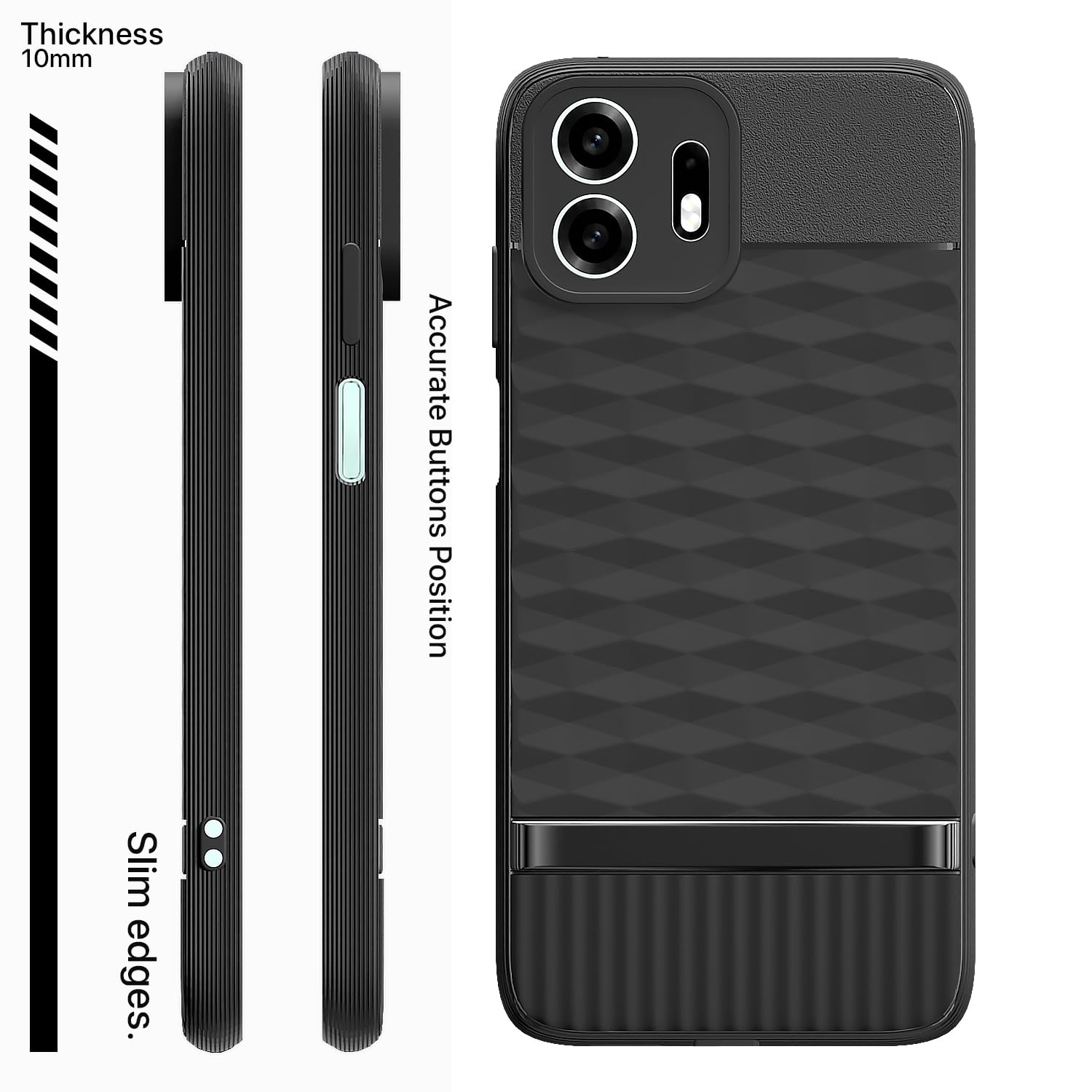 Pikkme black Silicone mobile back cover for OnePlus N6 5G – photo 3