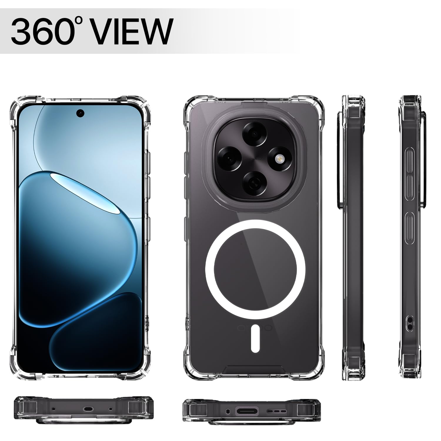 Pikkme Oppo F31 Pro 5G MagSafe transparent mag-safe mobile back cover – photo 7