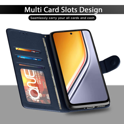 Pikkme Realme Narzo 80x/P3x/14X 5G Wallet blue mobile flip cover – photo 5