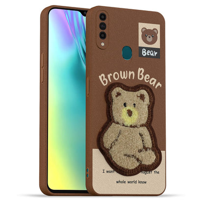 Pikkme brown mobile back cover for Oppo A31