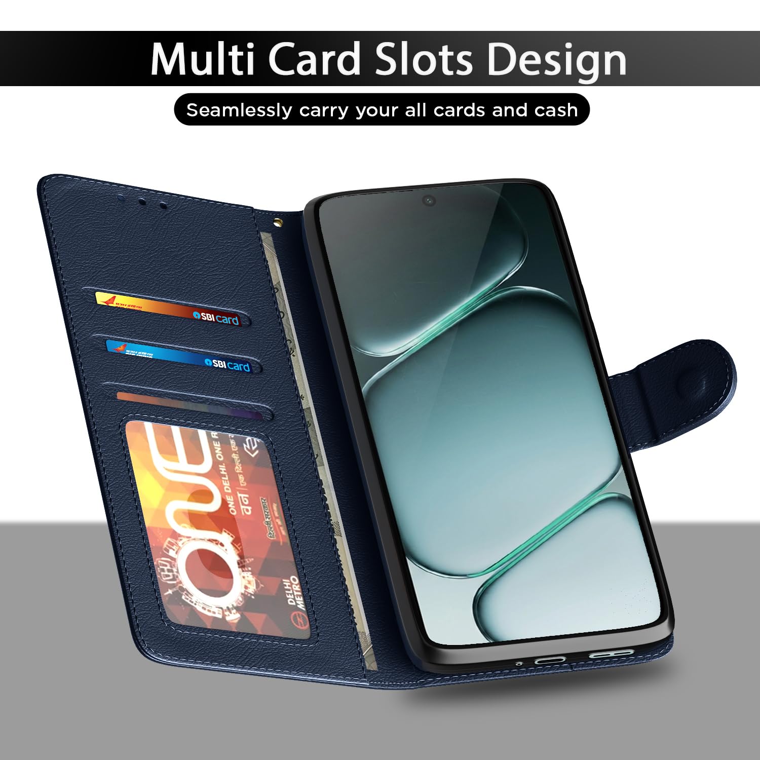 Pikkme OnePlus Nord CE 6 5G blue wallet flip cover – photo 5
