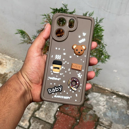 Brown back cover for Oppo A5x – Pikkme – photo 7