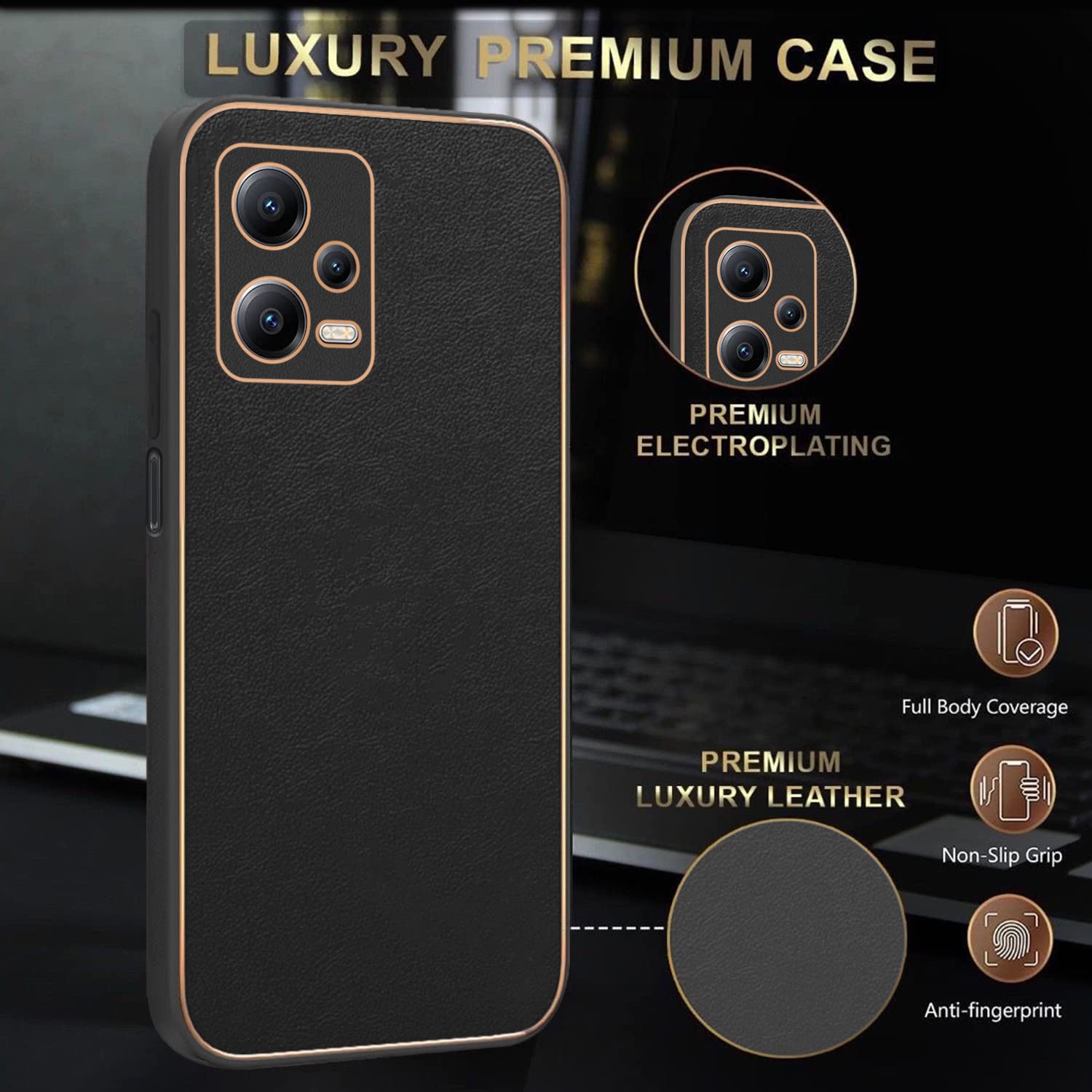 Pikkme black phone cover for Redmi Note 12 5G – photo 4