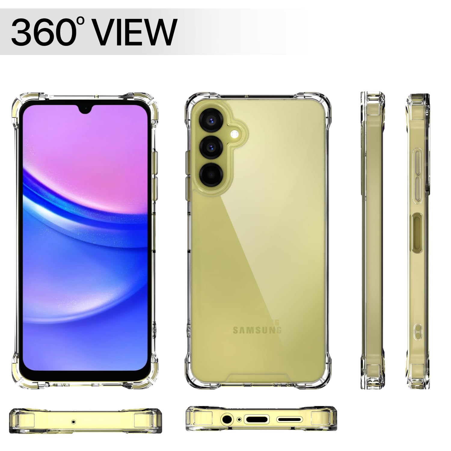Samsung A15 5G Clear mobile cover in transparent by Pikkme – photo 7
