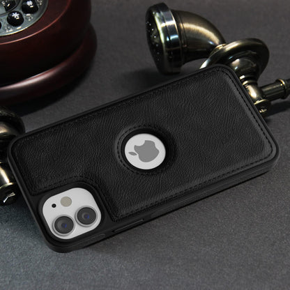 Pikkme iPhone 12/12 Pro Flexible Pu Leather Back Case (Black)