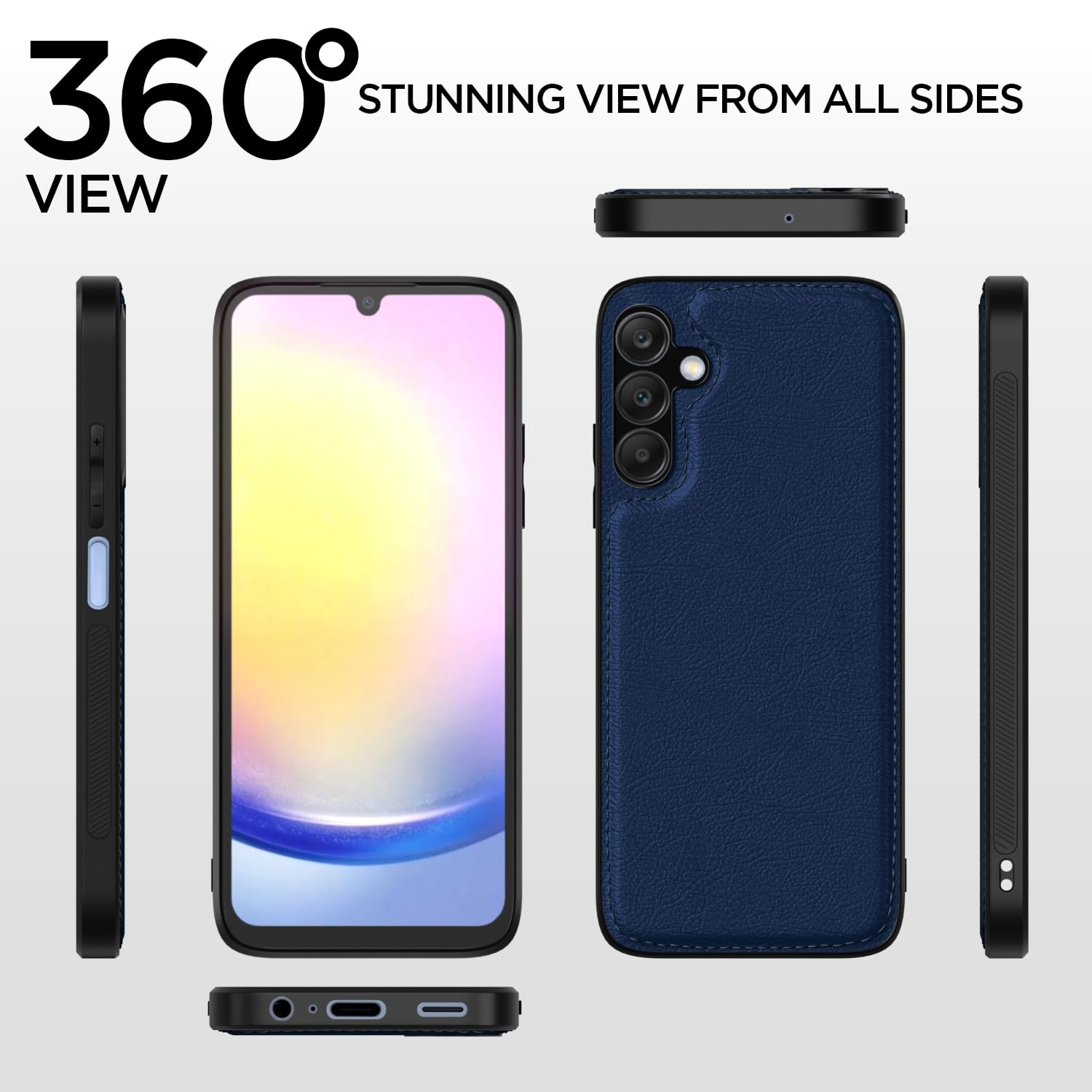 Pikkme blue Leather phone cover for Samsung A25 5G – photo 2