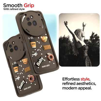 Pikkme Nothing Phone 3a Pro 5G/3D Silicone brown back cover – photo 2