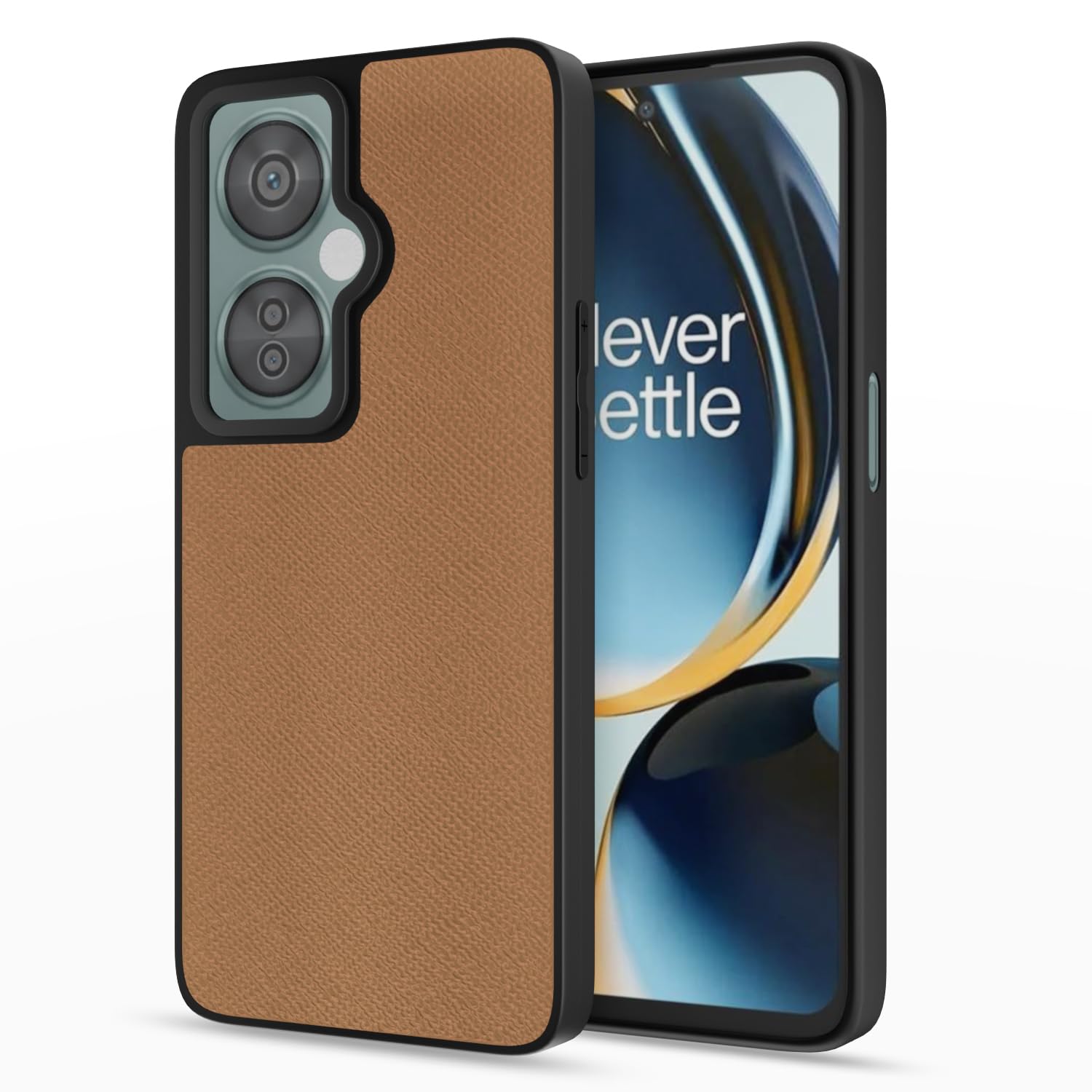 Tan Leatherback mobile back cover for OnePlus Nord CE 3 Lite/Nord N30 5G – Pikkme
