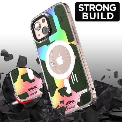 Pikkme iPhone 13 Printmagsafe Back Cover (Green)