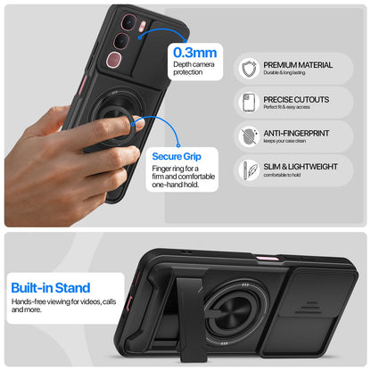Vivo Y31 5G Tough Armor mobile back cover in black by Pikkme – photo 3