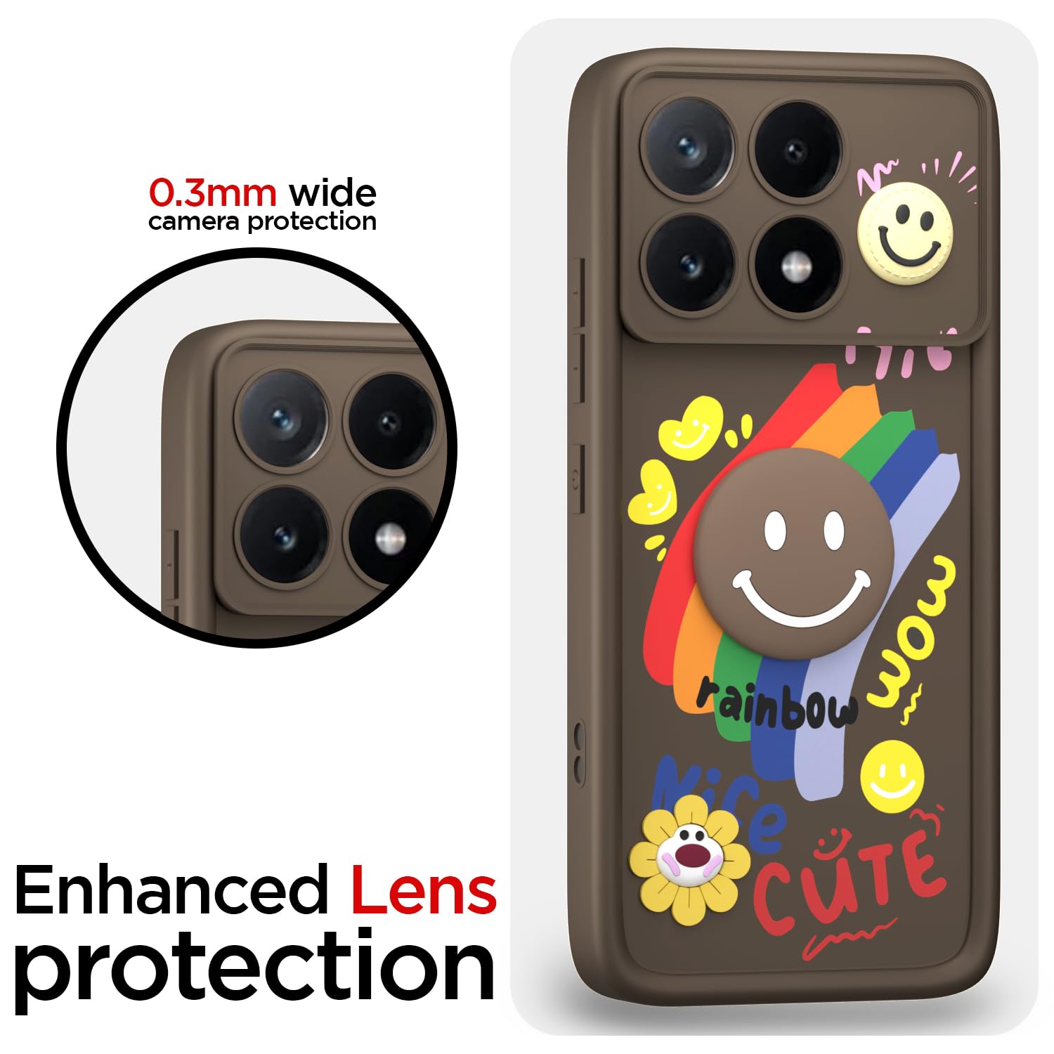 Poco X6 Pro 5G mobile cover in brown by Pikkme – photo 5
