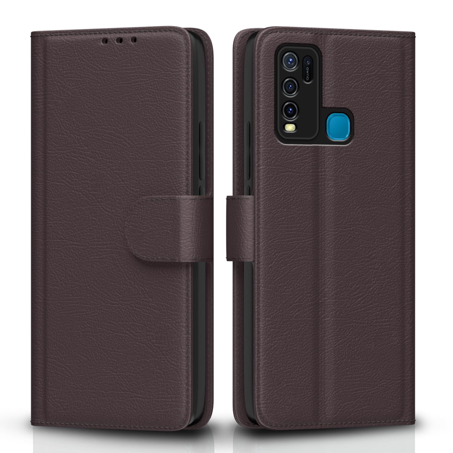 Pikkme Vivo Y30 coffee flip case