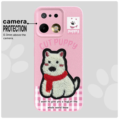 Pikkme Realme 16 Pro 5G Plush Patch pink mobile cover – photo 6