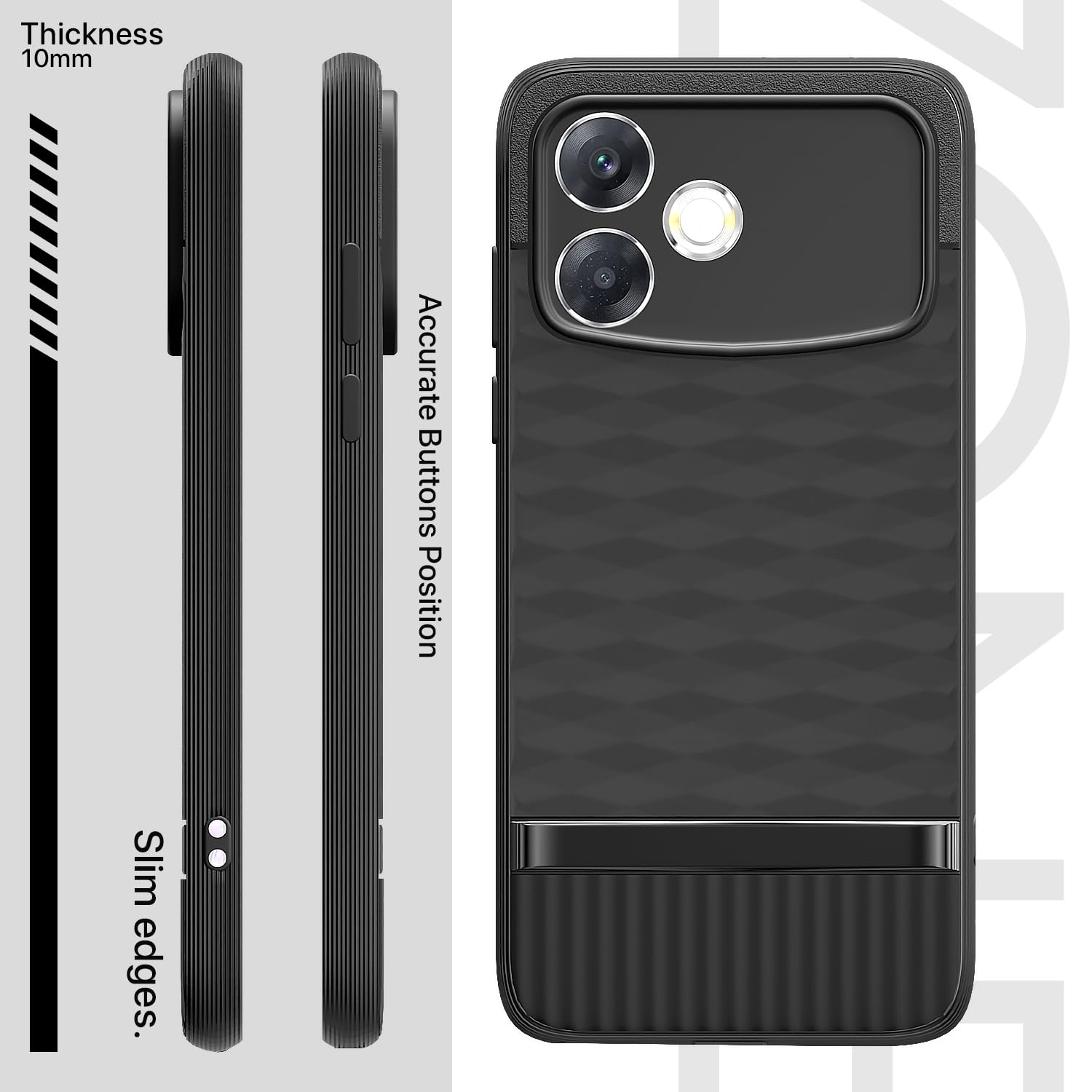 Pikkme Oppo F33 Pro 5G Silicone black phone cover – photo 3