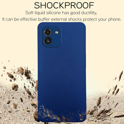 Blue Liquid Silicone phone cover for Samsung A03 – Pikkme – photo 8