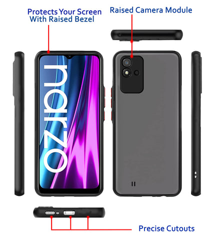 Pikkme black Hybrid back cover for Realme Narzo 50i – photo 3