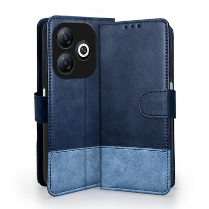 Infinix Smart 8 flip case in navy & light blue by Pikkme