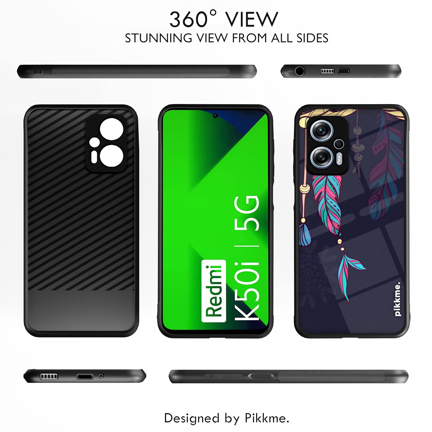 Redmi K50i 5G Flower back cover by Pikkme – photo 2